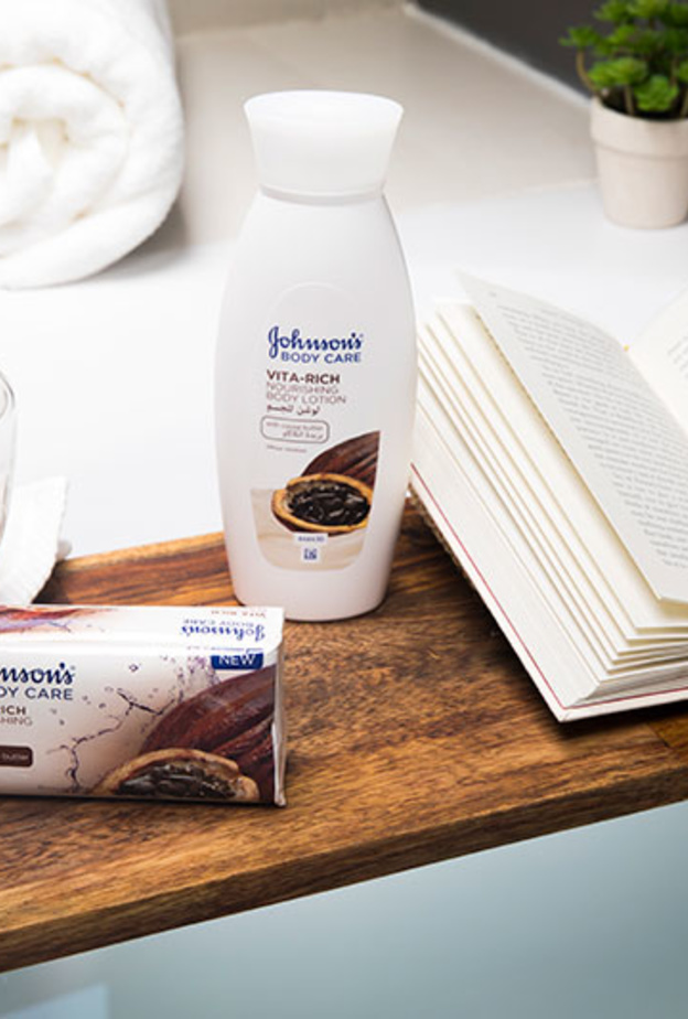 لبشرة صحية وأكثر نعومة.. اليكِ Vita-Rich بخلاصة زبدة الكاكاو من ®Johnson's