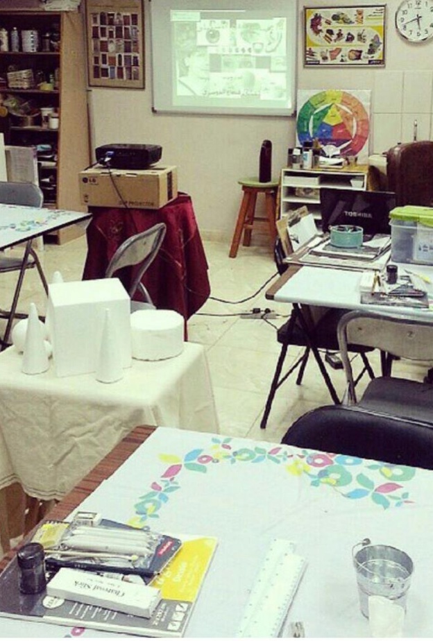 مرسم طباشير لتدريب الأطفال و السيدات