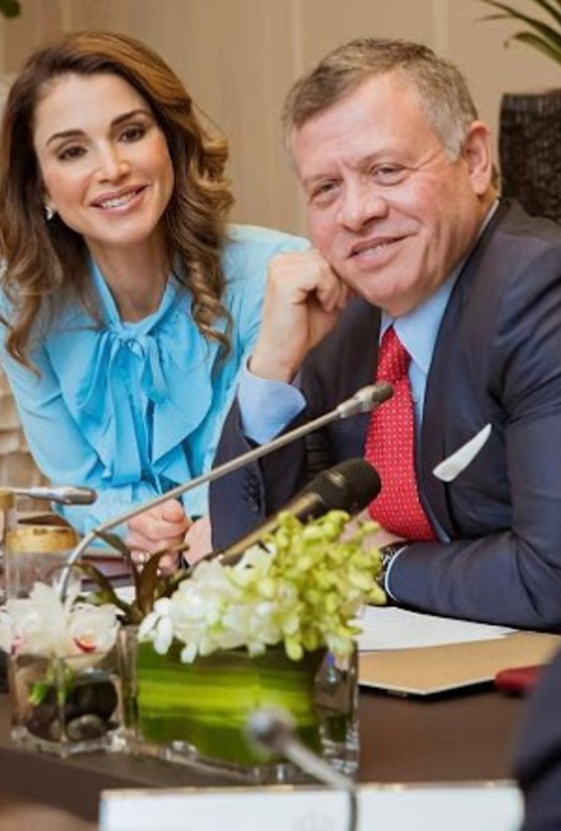 الملك عبد الله الثاني والملكة رانيا