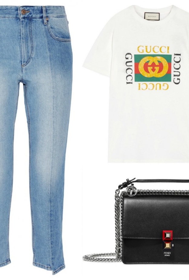 اطلالة عصرية شبابية في الجينز الأزرق القصير 