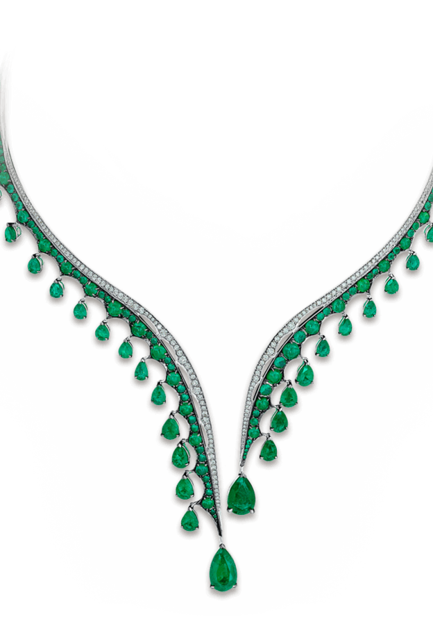 قلادات فخمة و راقية للعروس من دار هاري وينستون Harry Winston