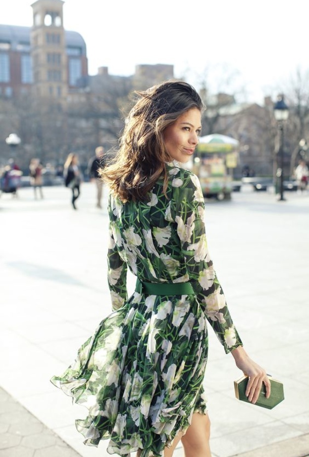 اختاري فستان مشجر لاطلالة أنثوية ناعمة