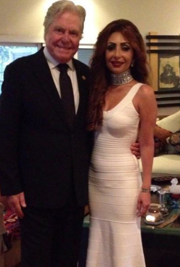 حسين فهمي ورنا القصيبي