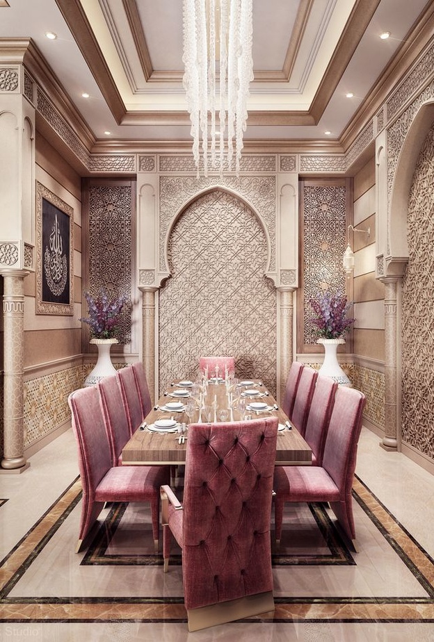 ديكور غرفة النوم بأناقة الأسلوب الشرقي و فخامة التفاصيل