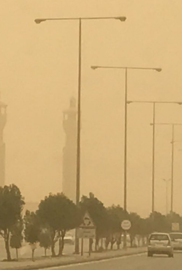 الغبار في عنيزة