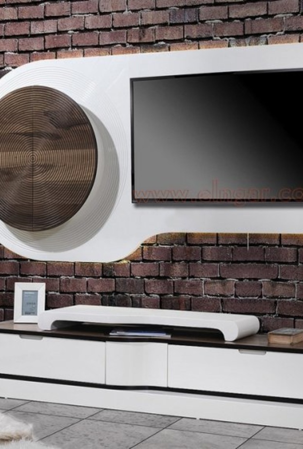 مكتبات تلفزيون لمنزل مودرن بتصميم عملي ومثالي