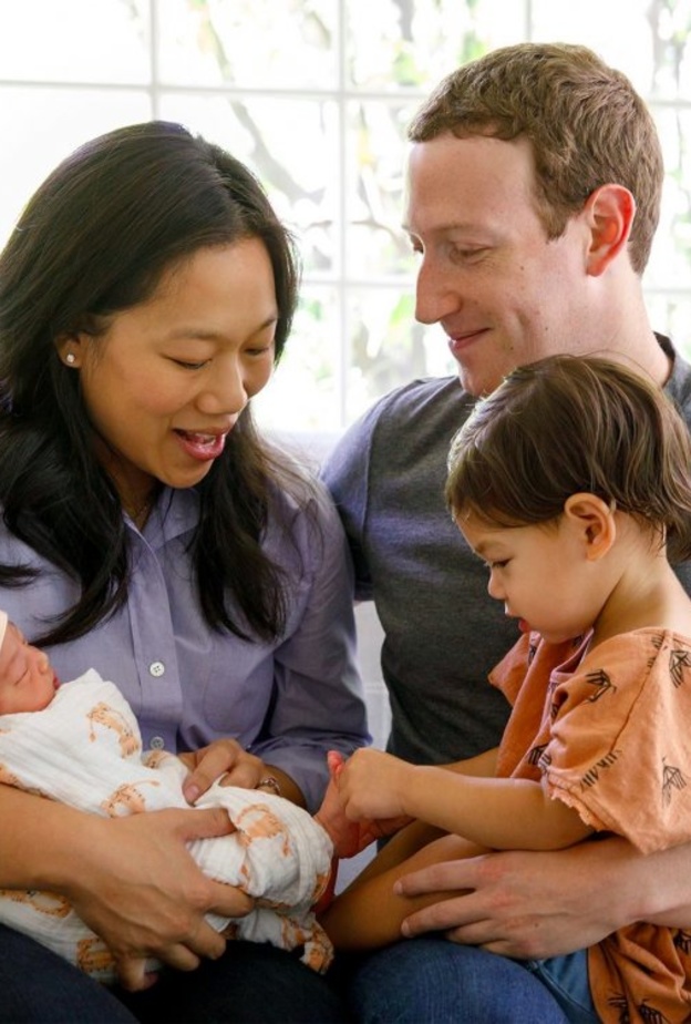 مؤسس فيسبوك مارك زوكربيرغ يعلن مولد طفلتهما الثانية