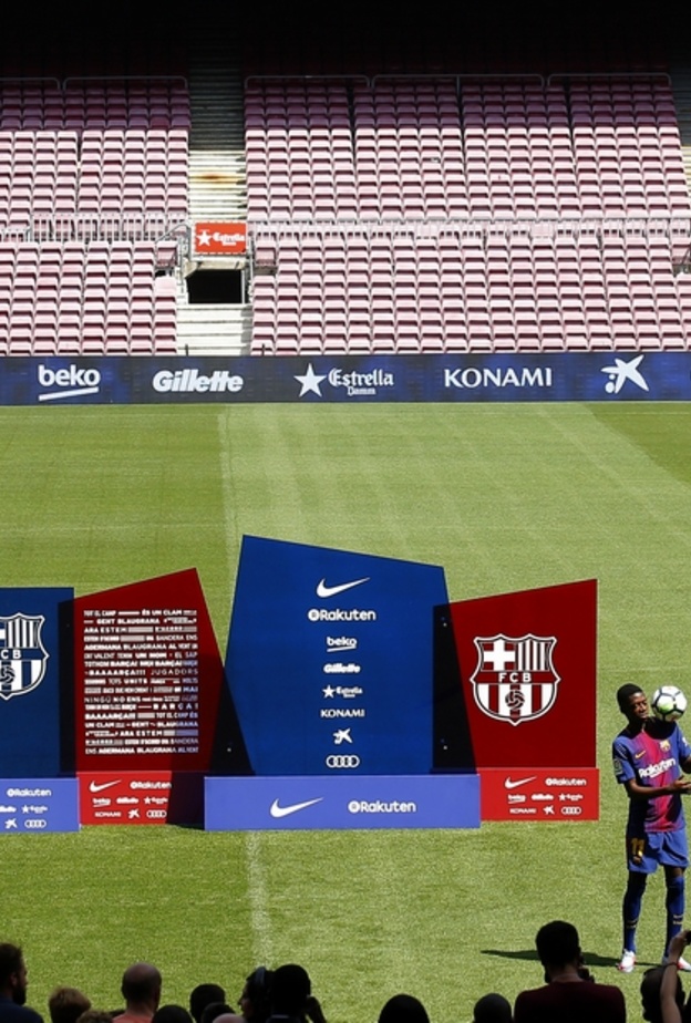 لأول مرة عثمان ديمبلي بقميص برشلونة