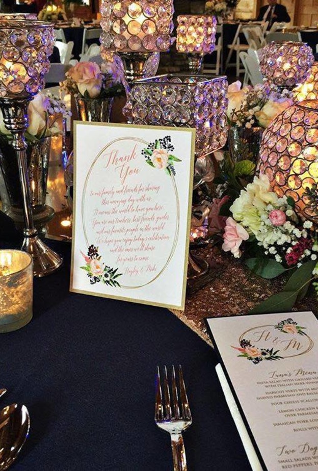 تقديم بطاقات قوائم الطعام بطريقة كلاسيكية