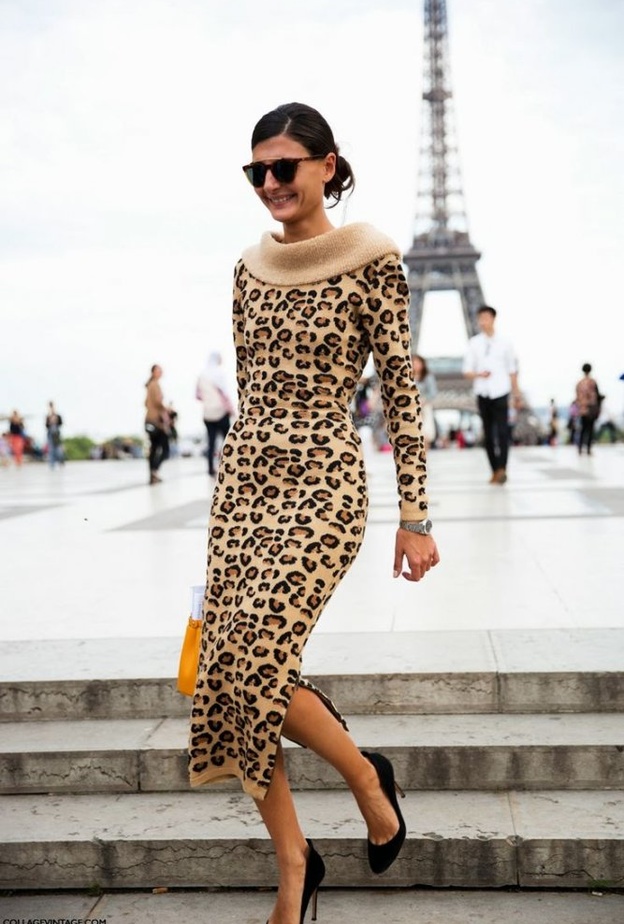 الأقمشة المطبعة بنقشة النمر أحدث صيحات الموضة في شتاء  2018