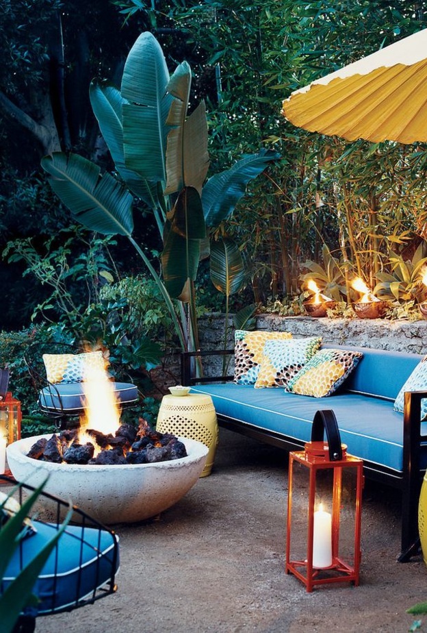 فوانيس للإضاءة كديكور حدائق منزلية مميزة.