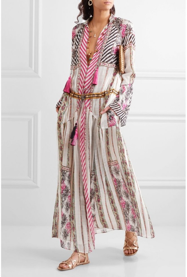 فستان ماكسي بألوان فاتحة من ايترو Etro لشهر العسل