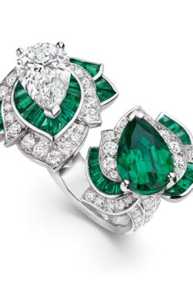 خاتم الماس و زمرد من فان كليف أند أربلز