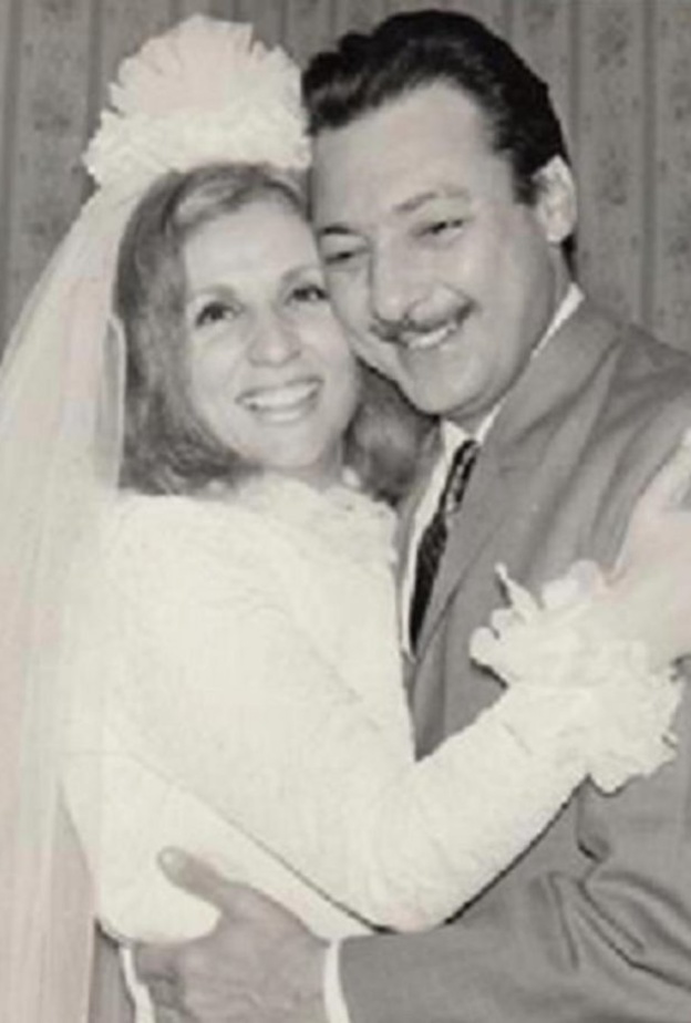 طرحة شادية بفستان الزفاف