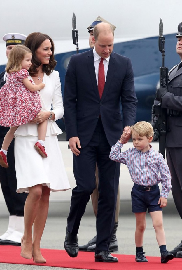 الرئيس البولندي استقبل الأمير وليام وزوجته كيت ميدلتون