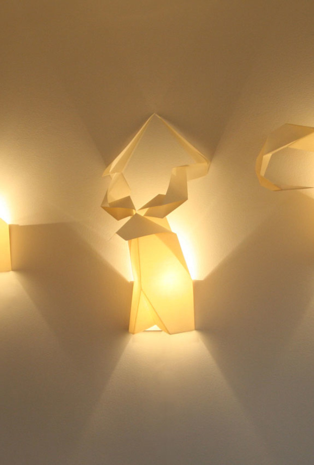  إنارة  جدران مبتكرة لأشكال لرؤوس الحيوانات  