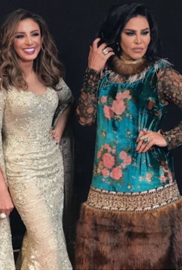 أحلام الى جانب الفنانة أنغام