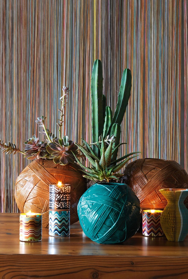 أحواض و شموع للديكور من ميسوني Missoni