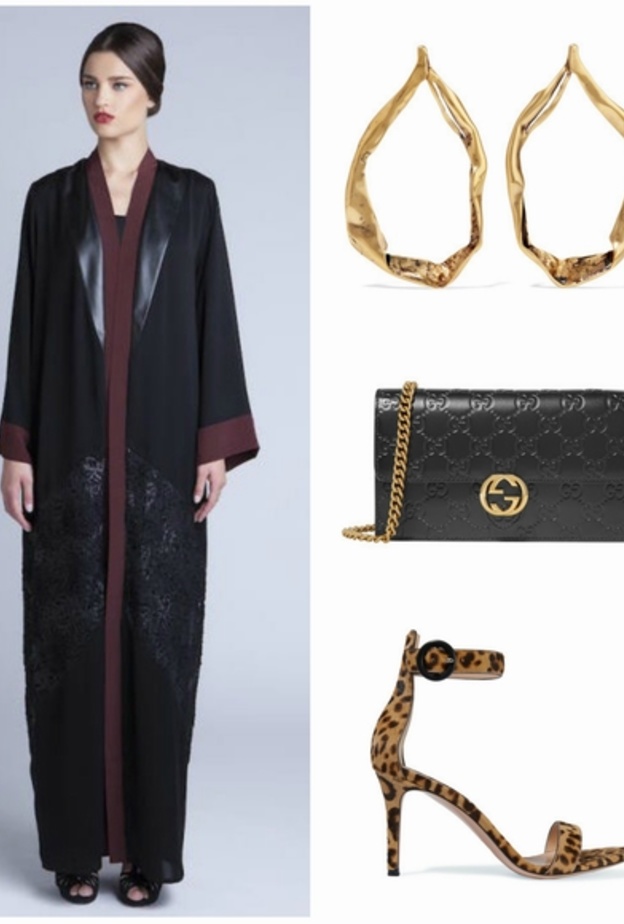 أسلوب خريفي راقي بالعباية اخترنا فيه لون البوردو الرائج هذا الموسم