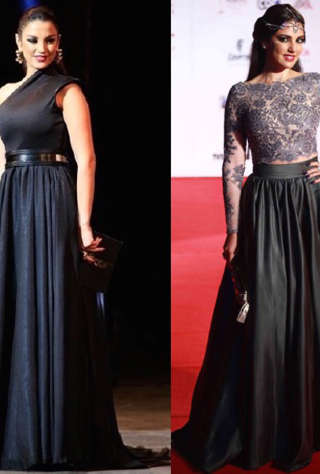 تليق الفساتين الضيّقة بقوامها الممشوق