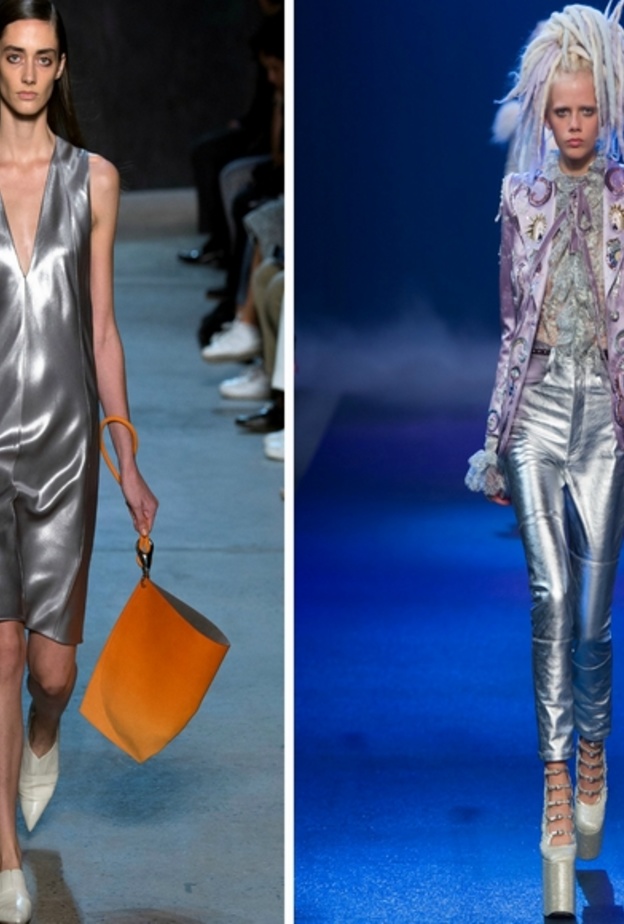 أقمشة الميتاليك كما شاهدناها لدى مارك جايكوبس ونارسيسو رودريغز