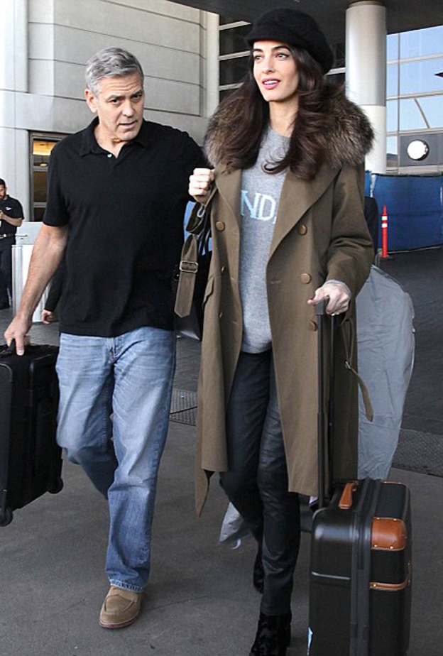 أمل كلوني ‏Amal Clooney‏ في اطلالتها الاخيرة برفقة زوجها جورج كلوني