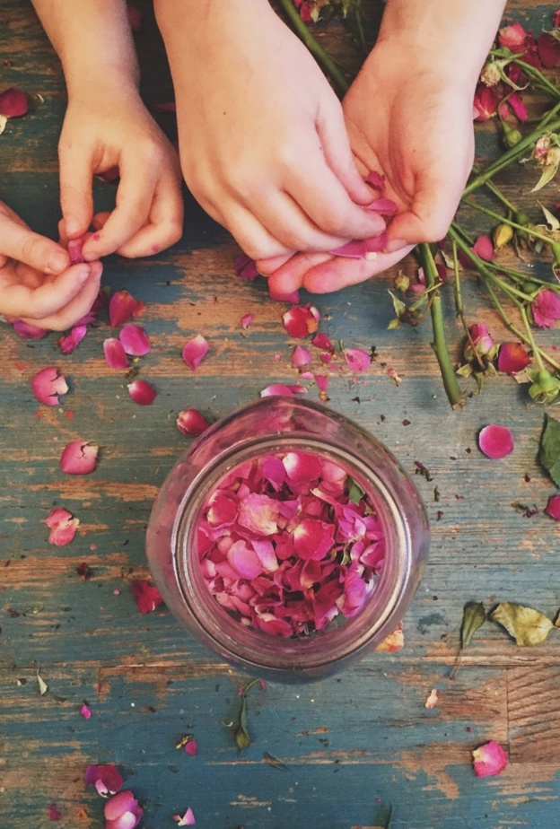 احتفظي ببتلات الورد بتحويلة لمقشر للجسم 