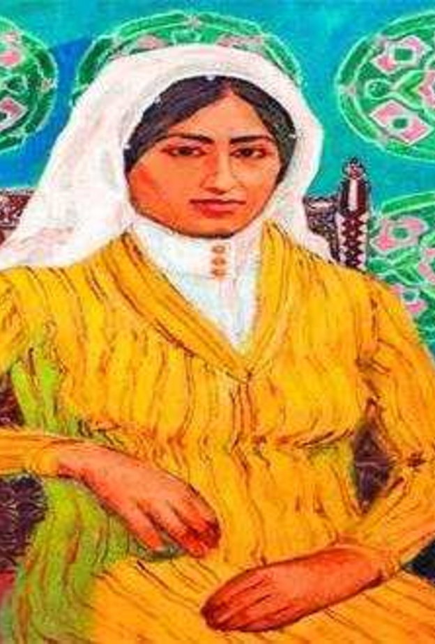 احدى اللوحات الشهيرة للتشكيلية صفية بن زقر