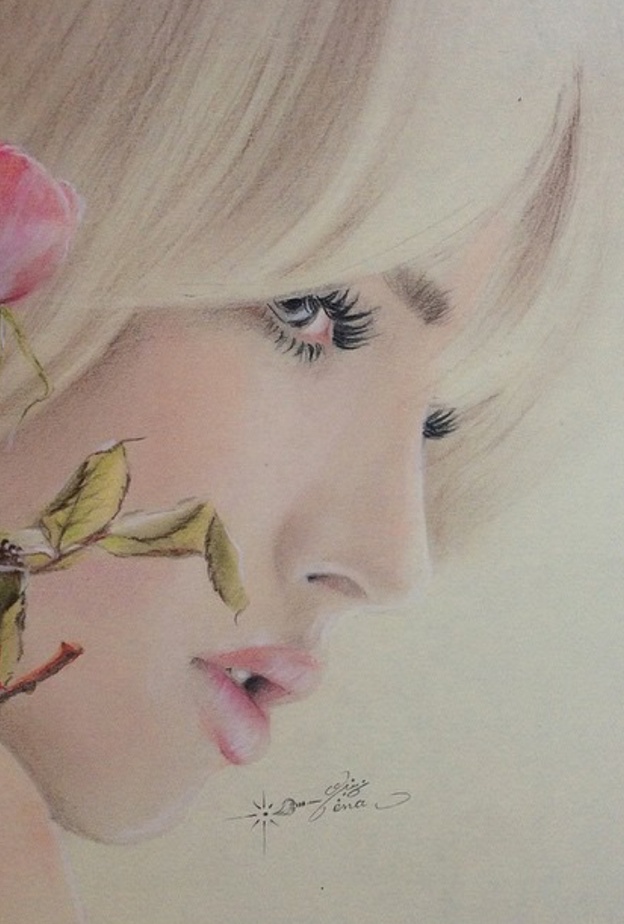 احدى لوحات الفنانة زينة الشهري