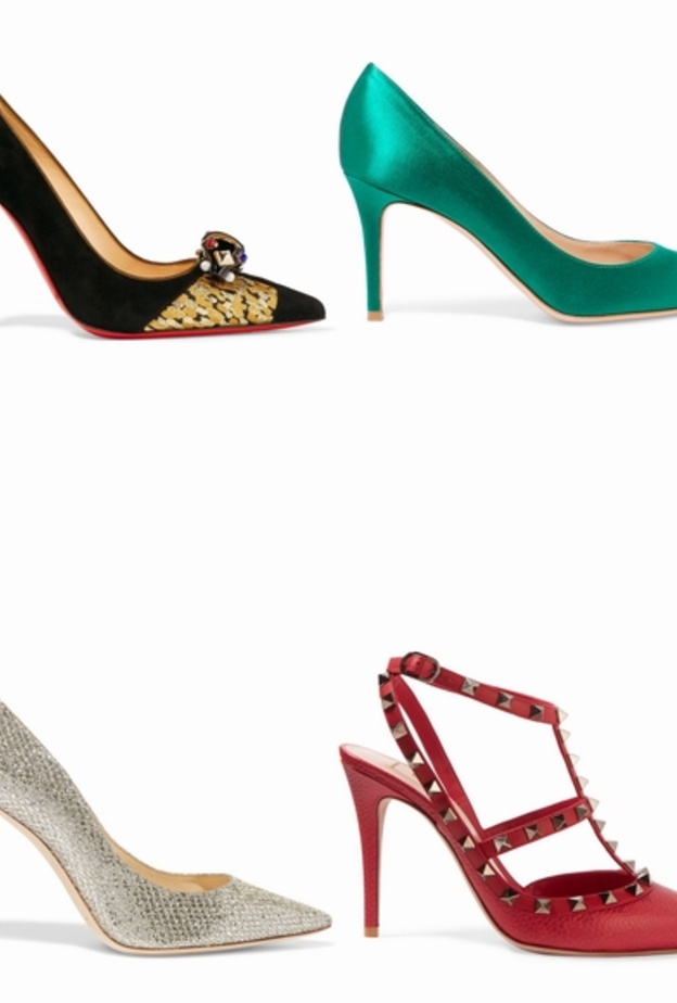 احذية بمقدمة مدببة وكعب عالي