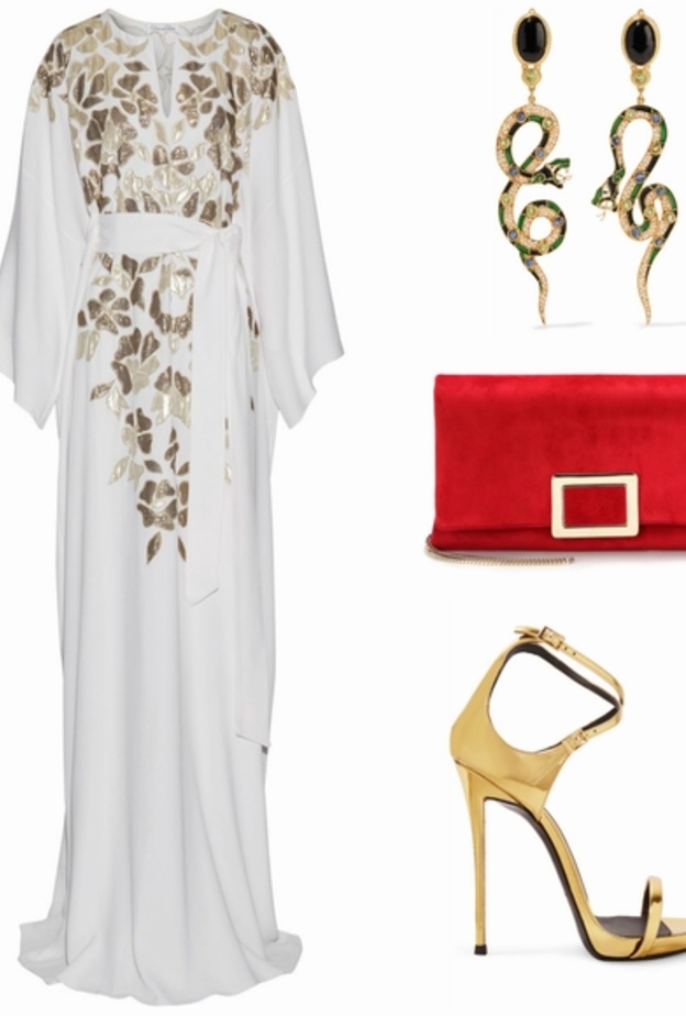 اطلالة في الجلابية الخضراء بمناسبة اليوم الوطني الاماراتي