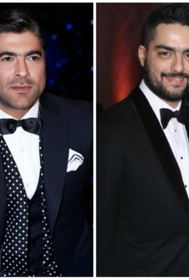 اطلالة رسمية بالتوكسيدو السوداء لكل من وائل كفوري و حسن الشافعي