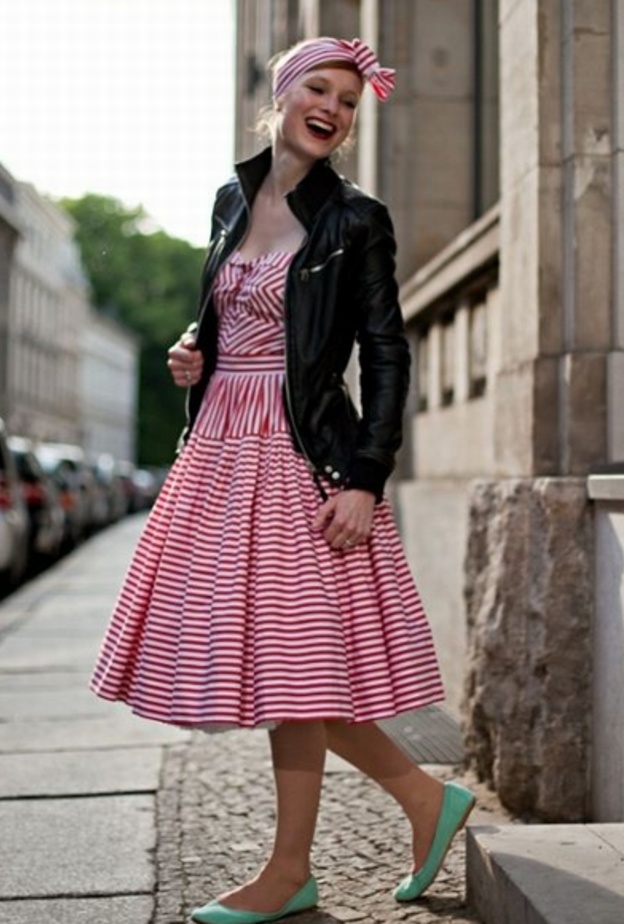 اطلالة عصرية مستوحاة من الخمسينيات