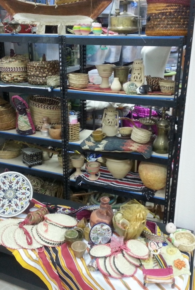 من الصفوف الخاصة في المرسم 