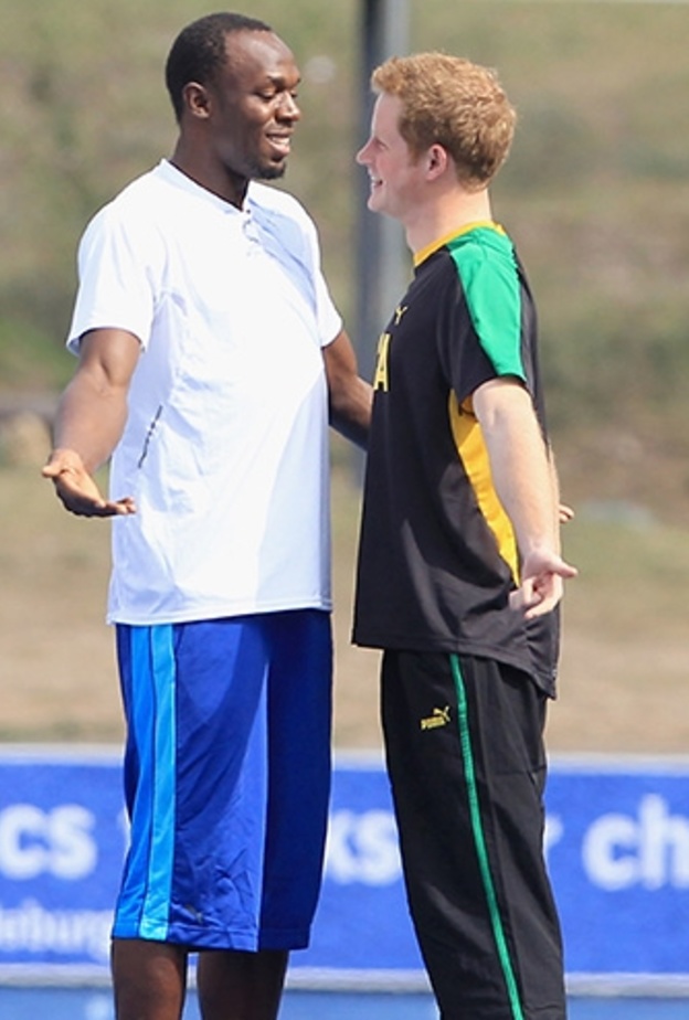 الامير هاري Prince Harry يصف يوسين بولت Usain Bolt بالاعظم