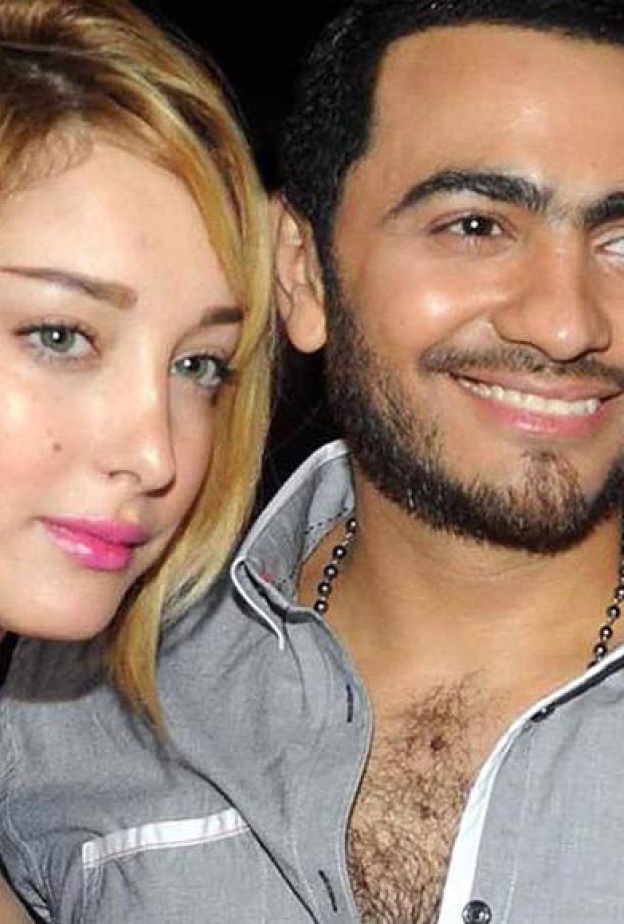 من اجواء ميلاد تاليا ابنة تامر وبسمة