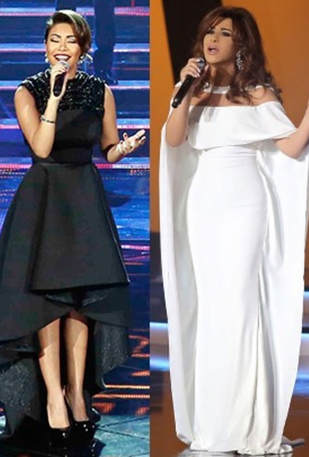 نجوى كرم مبهرة كالعادة بفساتين السهرة