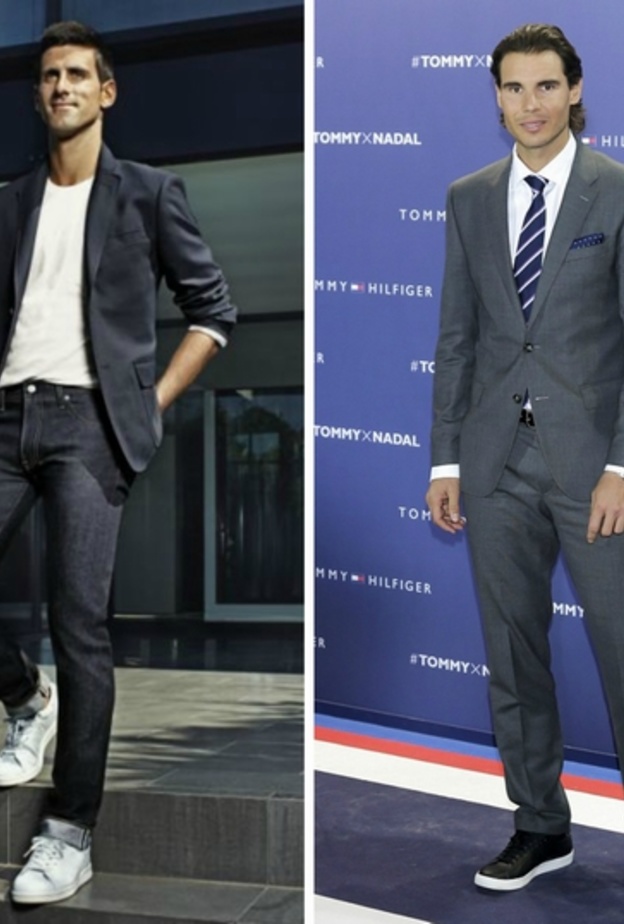 نادال بالبدلة الرسمية مع حذاء رياضي