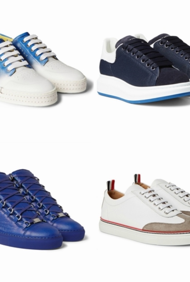 سنيكرز من MAISON MARGIELA من الجلد الكحلي 