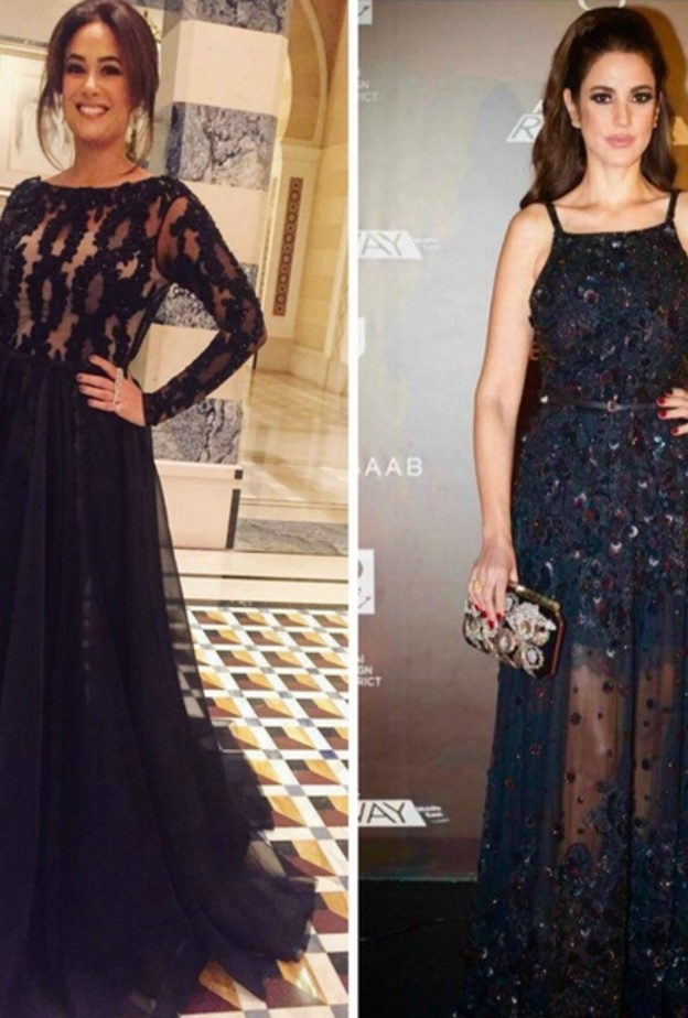 فستان هند صبري يليق بها أكثر من فستان درة زروق