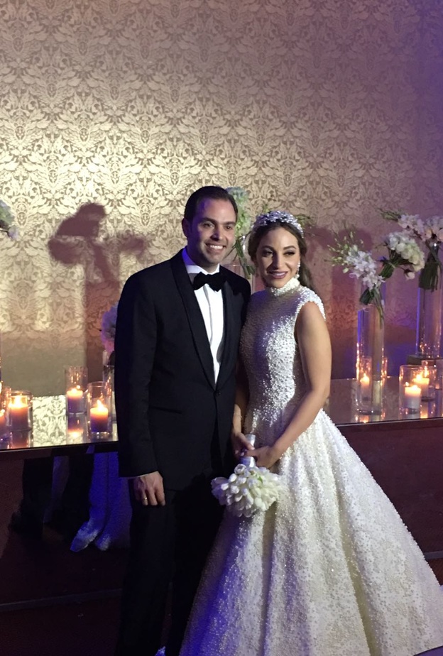 العروسان  ميرنا صادق الصباح وعلي البزري