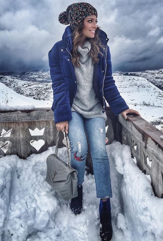 العنود بدر وإطلالة شتوية أنيقة