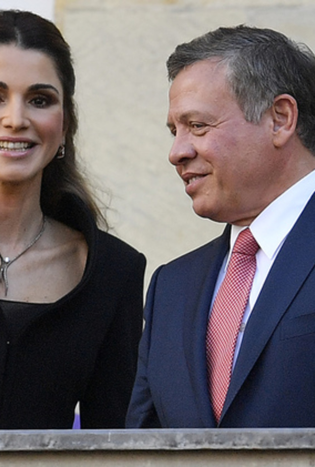 ملكا الاردن يرحبون بالاستقبال الهائل