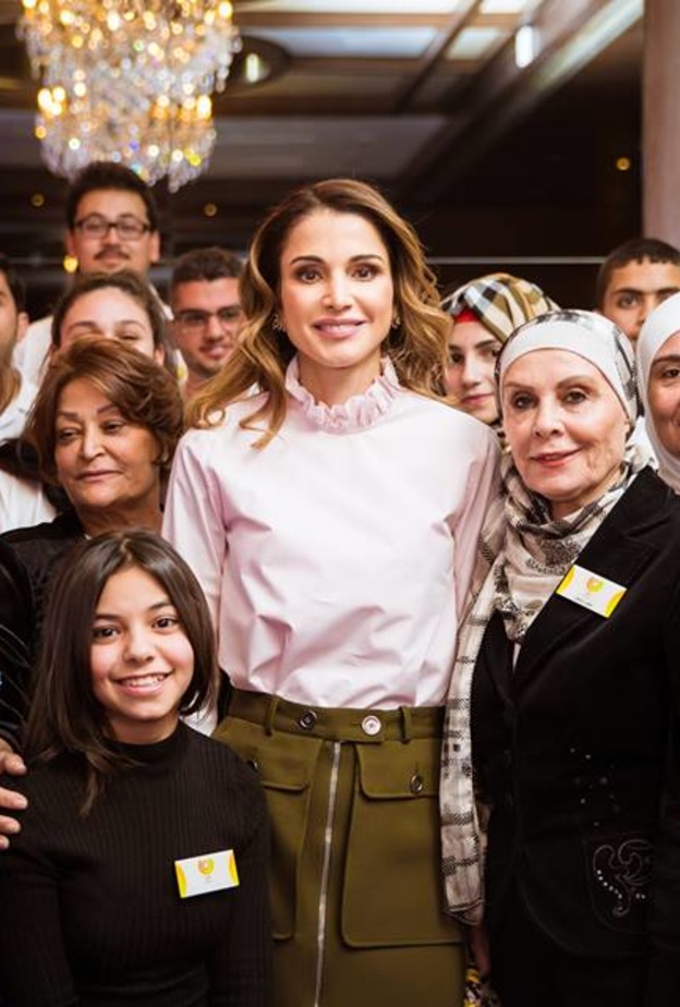 الملكة رانيا في معرض ابداع اكسبو 2017