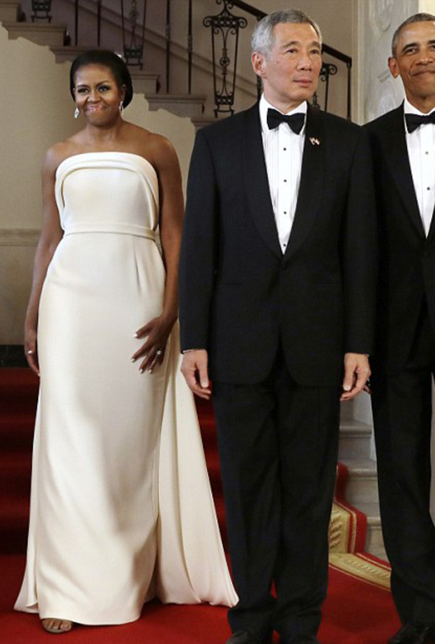 براك اوباما وزوجته يحتفلان بمرور 50 عاما على العلاقات الدبلوماسية بين امريكا وسنغافورة 