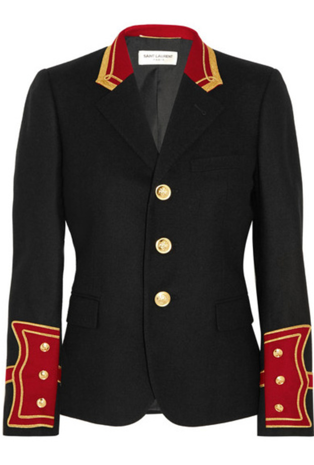 بليزر متناغم بالالوان من سان لوران Saint Laurent