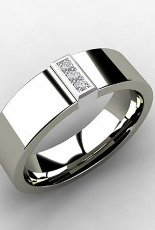 تصميم عصري غير تقليدي لخاتم الخطوبة للرجل