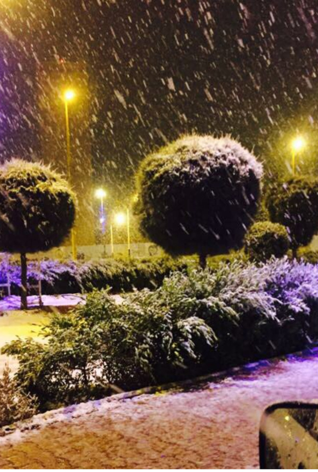 ثلوج مدينة طريف