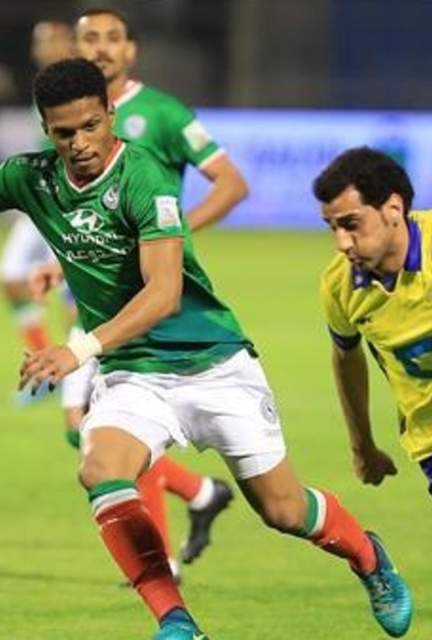حسن الراهب قاد فريق النصر للفوز
