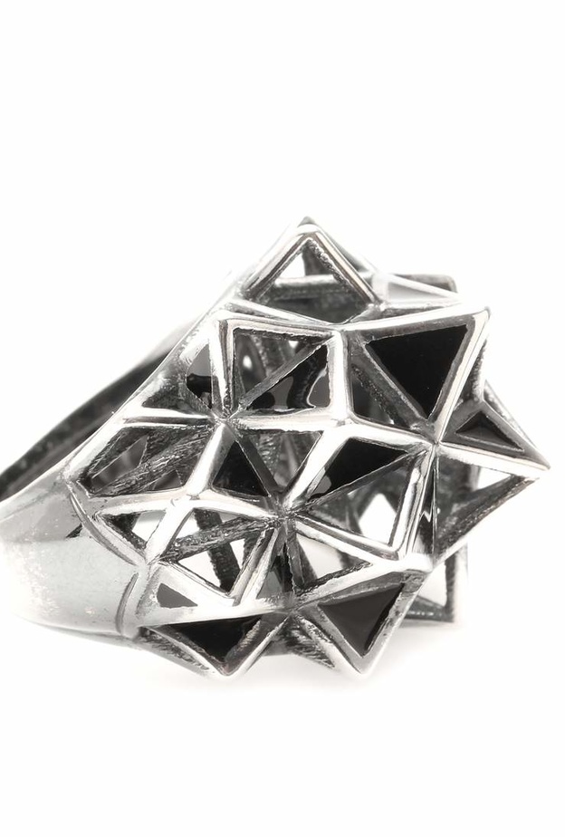 خاتم بوتيغا فينيتا ستيرلينغ سيلفر رينغ BOTTEGA VENETA STERLING SILVER COCKTAIL RING